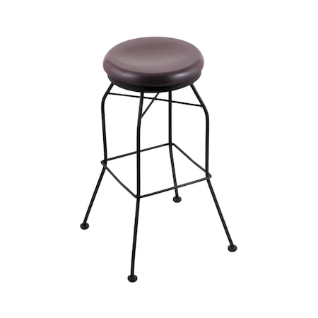 Holland Bar Stool Co 30" Swivel Bar Stool, Black Wrinkle, Dark Cherry Oak Seat 302030BWDCOak